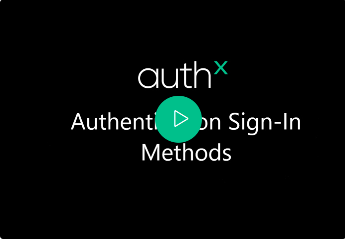 Authentication SignIn Methods Video